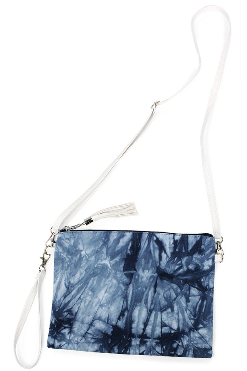 Tie Dye Print Crossbody Clutch Bag