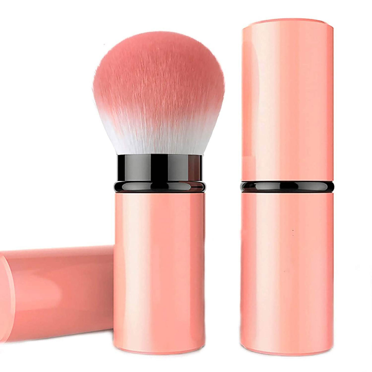 Brocha de maquillaje compacta para colorete
