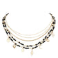 Tree of Life Crescent Moon Evil Eye N Star Station Necklace