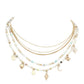 Tree of Life Crescent Moon Evil Eye N Star Station Necklace