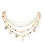 Tree of Life Crescent Moon Evil Eye N Star Station Necklace