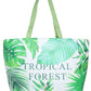 Tropical forest tote bag