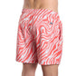 Tropical Swirl, Coral and Sand Hybrid Short, Compression Lined Swim and Resort Trunk