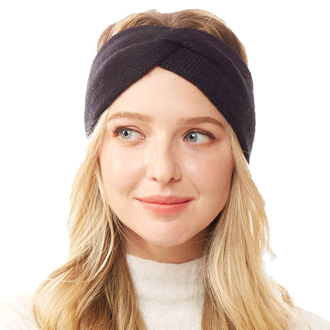 Twisted Knot Solid Earmuff Headband Ear Warmer