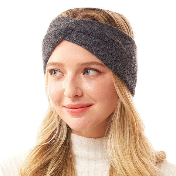 Twisted Knot Solid Earmuff Headband Ear Warmer