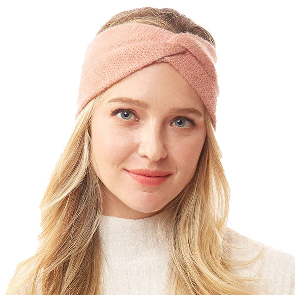Twisted Knot Solid Earmuff Headband Ear Warmer