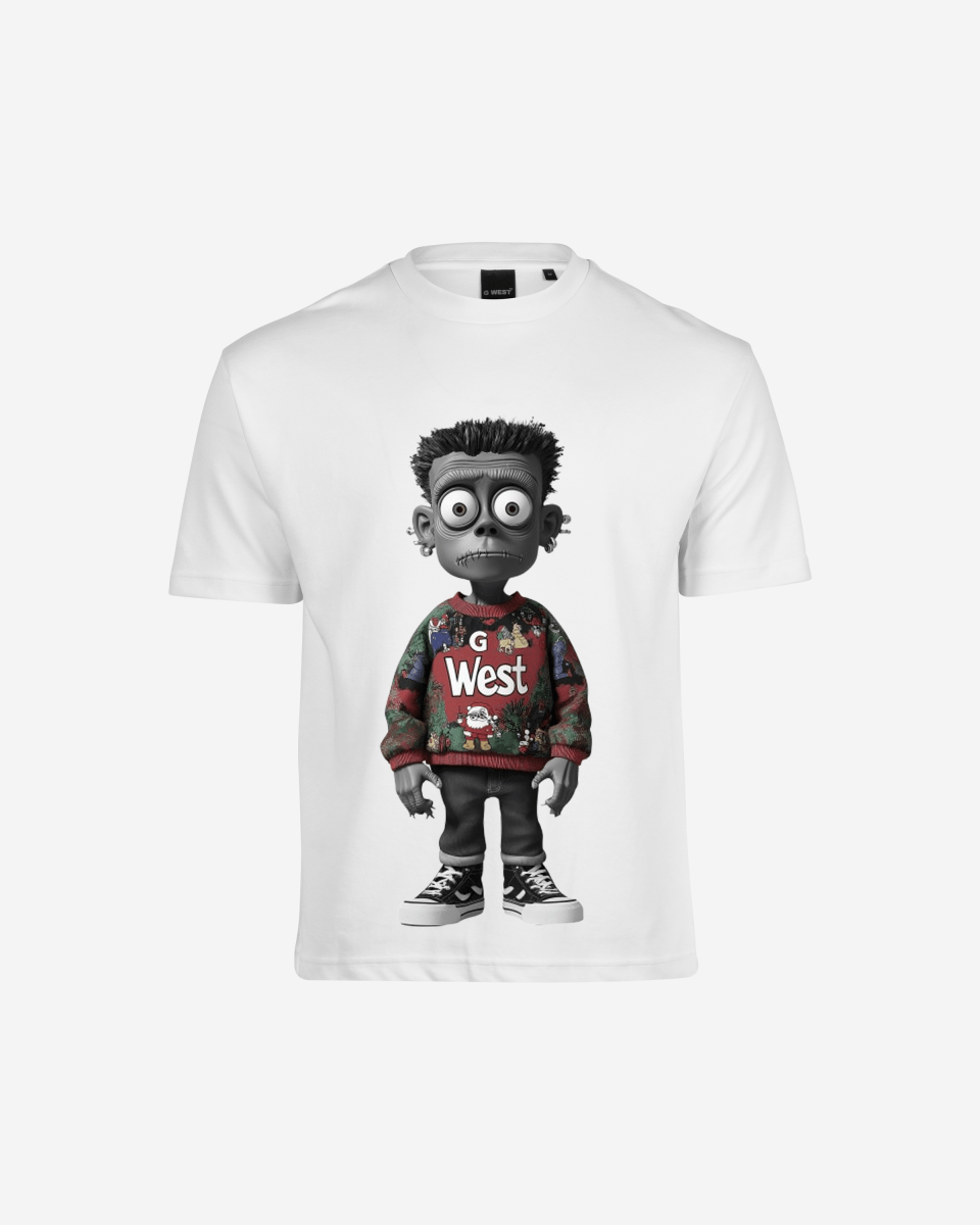 G West Ugly Xmas Zombie Oversized T Shirt Mens