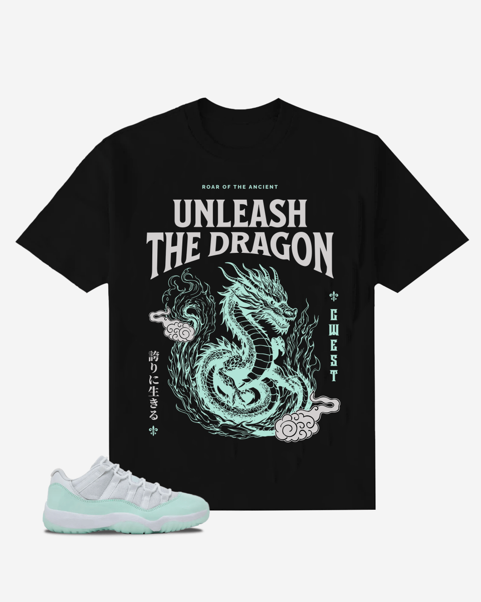 G West Unleash The Dragon Oversized T-Shirt Mens