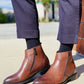 CALTO - S28002 - 2.8 Inches Taller (Dark Brown) - Lightweight - Zipper Boots