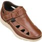 CALTO - K2133 - 2.8 Inches Taller (Brown) - Fisherman Sandal Lightweight