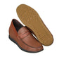 CALTO Lightweight Brown Penny Loafers - 2.4 Inches - S1092