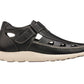 CALTO - K2132 - 2.8 Inches Taller (Black) - Fisherman Sandal Lightweight
