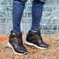 CALTO 4-Inch Taller Men's Black Elevator Sneakers - G3330