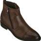CALTO - S28002 - 2.8 Inches Taller (Dark Brown) - Lightweight - Zipper Boots