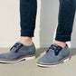 CALTO Business Casual Grey Leather Shoes 2.8 Inch  - Y42023