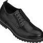 CALTO S9118 - 3" Taller Black Leather Elevator Work Shoes