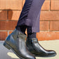 CALTO - S28001 - 3.2 Inches Taller (Black) - Lightweight - Zipper Boots