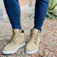 CALTO - T53121 - 2.6 Inches Taller (Nubuck Tan) - High top sneak-boot