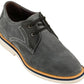 CALTO Business Casual Grey Leather Shoes 2.8 Inch  - Y42023