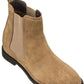 CALTO - K33091 - 2.9 Inches Taller (Khaki Brown) - Suede Chelsea Boot