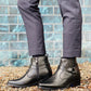 CALTO - T8112 - 3.3 Inches Taller (Black) - Zipper Boots