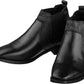 CALTO Black Leather Chelsea Boots - 3 Inches - T54021