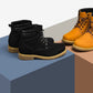 CALTO - K8820 - 3.2 Inches Taller (Nubuck Black) - Work Style Boot