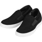 CALTO G63890 3-Inch Taller Lightweight Slip-On Black Sneakers