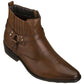 CALTO - T8113 - 3.3 Inches Taller (Dark Brown) - Zipper Boots