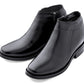 Black CALDEN Leather Zipper Dress Boots - 3.2 Inches - K50658