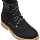 CALTO - K8820 - 3.2 Inches Taller (Nubuck Black) - Work Style Boot