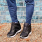 CALTO 4-Inch Taller Men's Black Elevator Sneakers - G3330