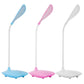 Lámpara de mesa recargable por USB, LED regulable, cuello de cisne flexible