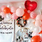 Kit de guirnalda de globos de San Valentín en rosa y rojo