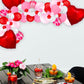 Kit de guirnalda de globos de San Valentín en rosa y rojo