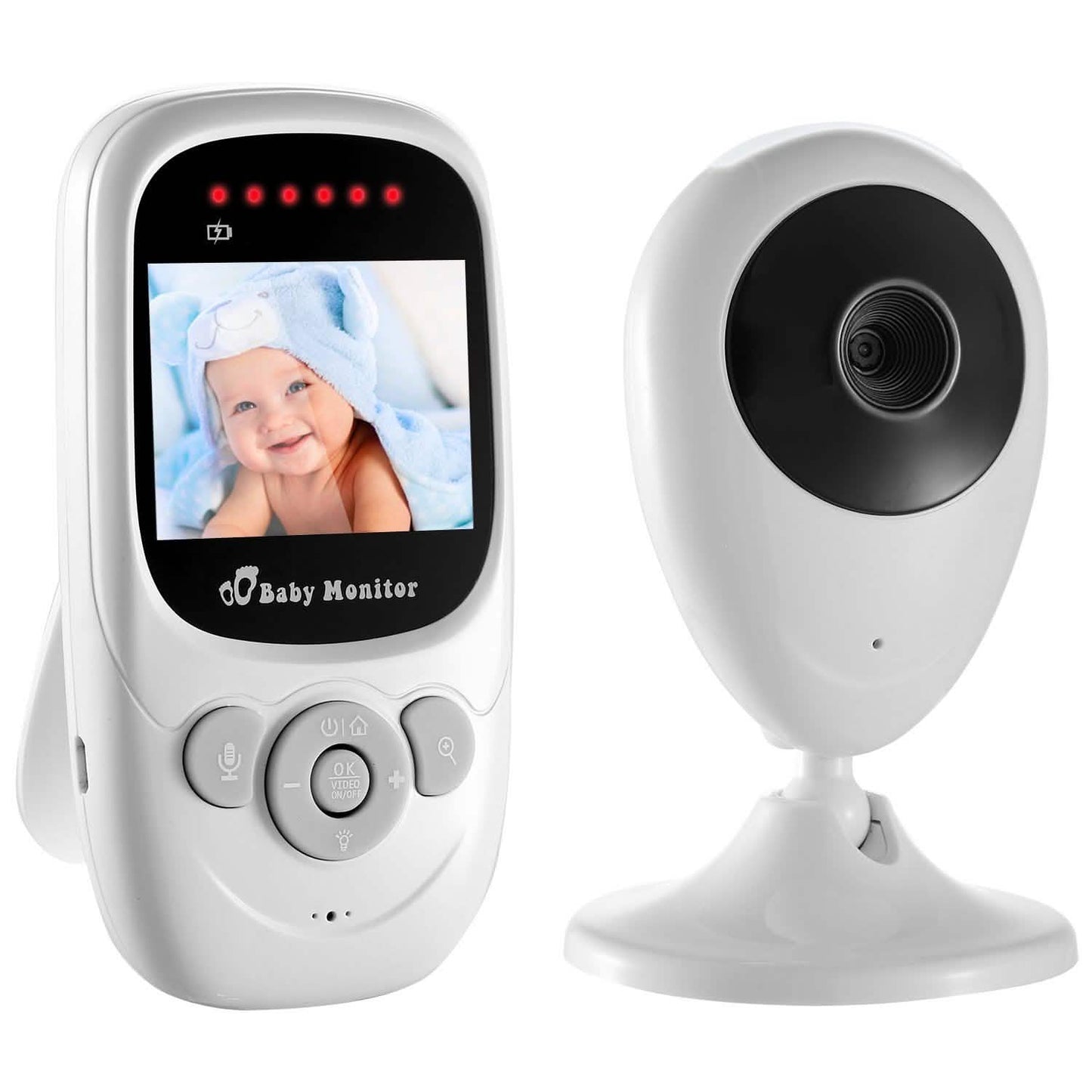 Video de bebé con cámara digital e infrarrojos de visión nocturna