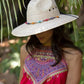 Peter Grimm Viva - Wide Brim Mexican Palm Straw Fedora Hat