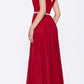 Cinderella Divine W0014 Long Gown Sleeveless Pleated Rhinestone Waist