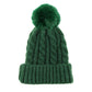 Warm Chunky Cable Knit Beanie Pom Pom Hat Beanie Winter Hat