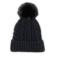 Warm Chunky Cable Knit Beanie Pom Pom Hat Beanie Winter Hat