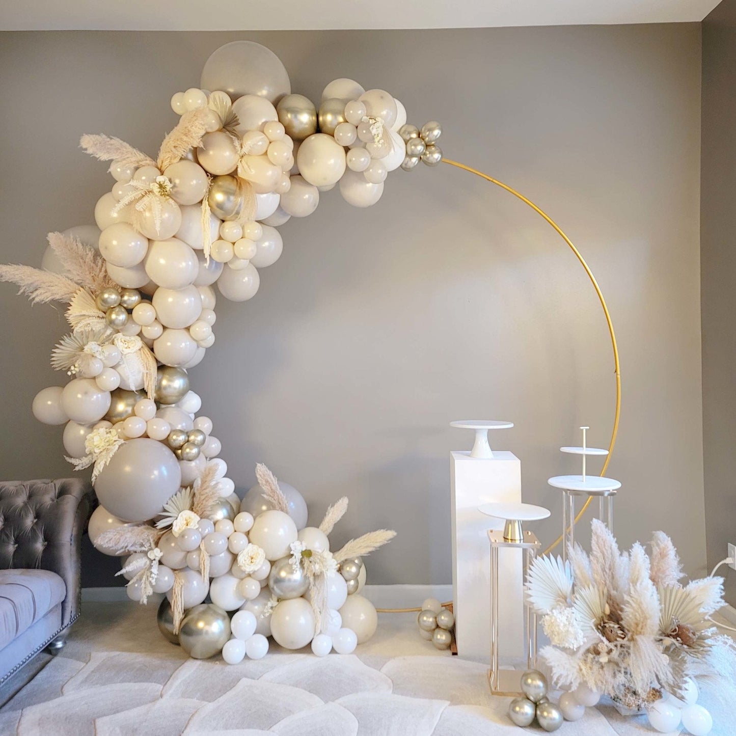 Warm Gray Balloon Garland