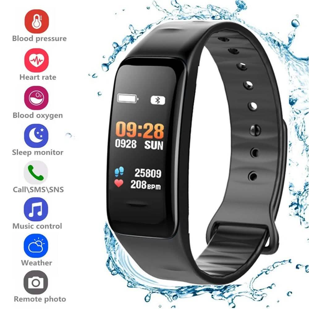 Reloj de pulsera inteligente resistente al agua con monitor de actividad física