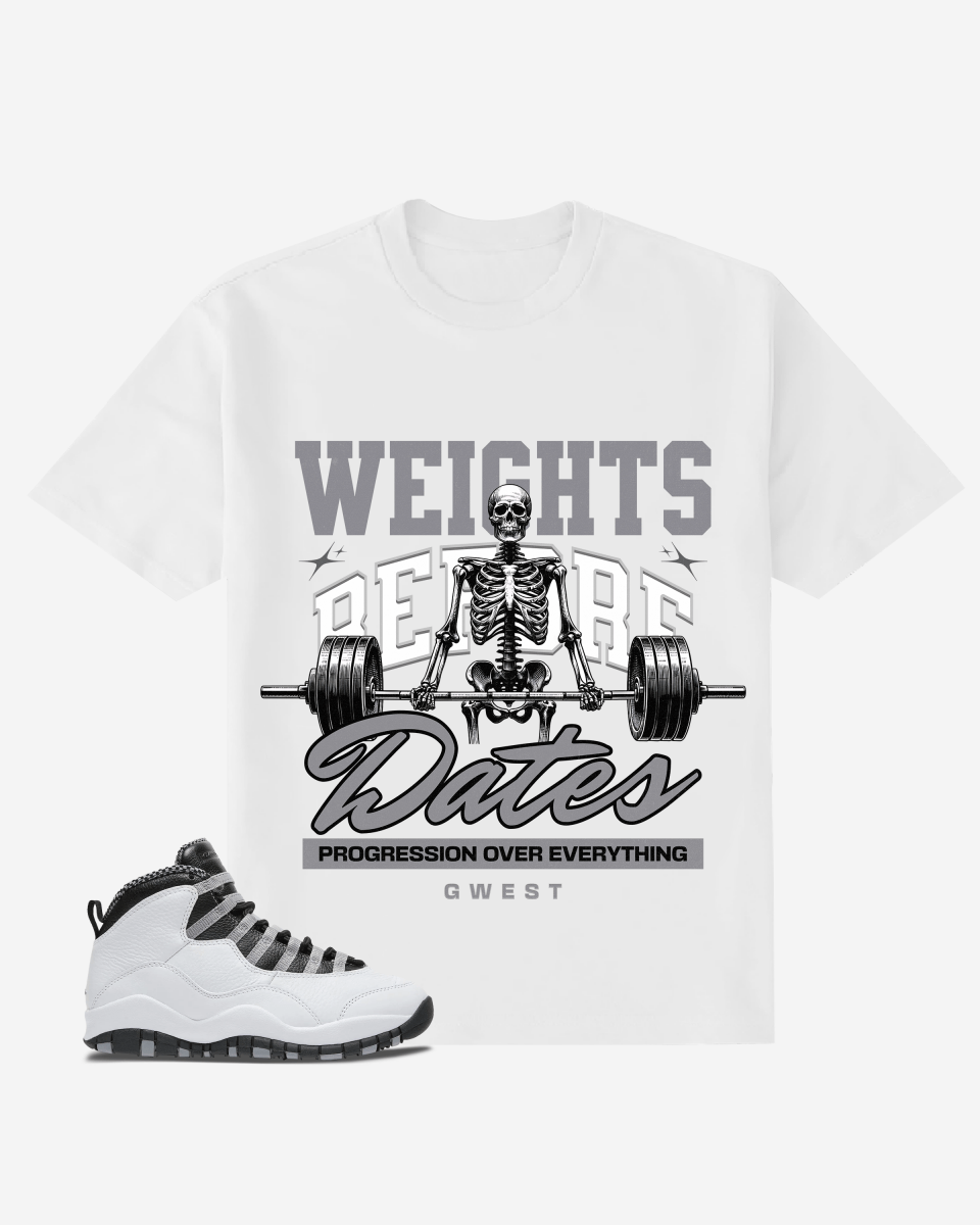 G West Weights Before Dates Oversized T-Shirt Mens