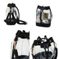 Solid Faux Leather Transparent Bucket Bag