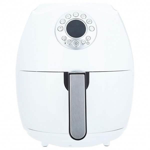 Freidora de aire digital Cook's Essentials de 3.2 litros con programas preestablecidos y recipientes (reacondicionada)
