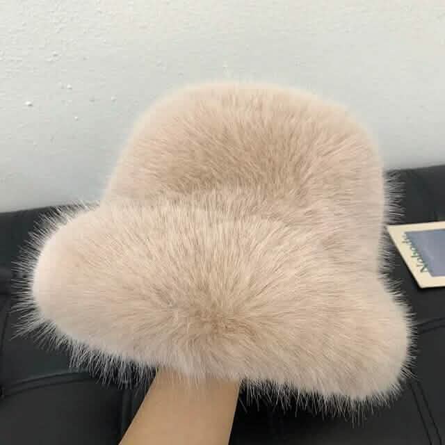 Sombrero de pescador mullido de ala ancha
