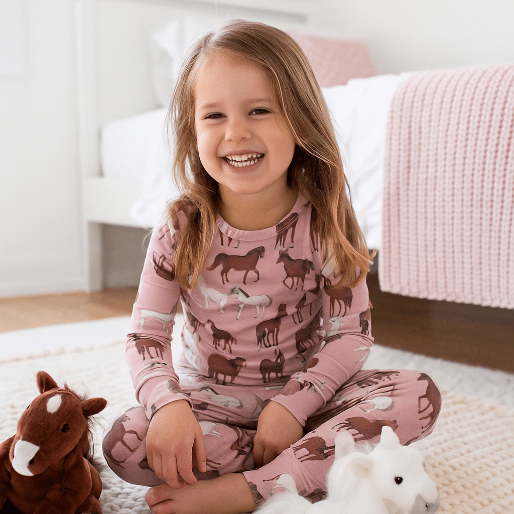Conjunto de pijama Wild Horses para niños grandes