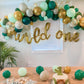 Wild One Balloon Garland Kit – Green and Gold