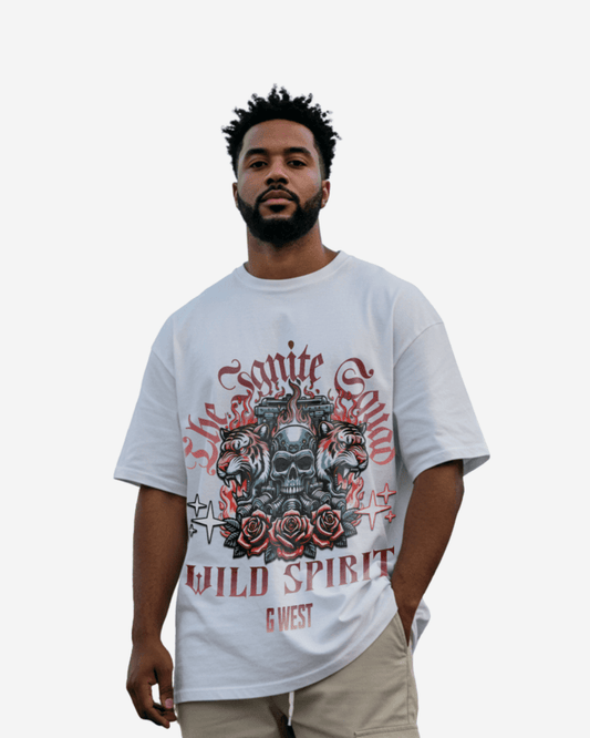 G West Wild Spirit Camiseta Oversize para Hombre