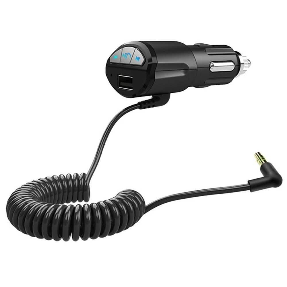 Adaptador receptor de audio Bluetooth inalámbrico para puerto de audio auxiliar de coche o auriculares